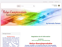 Tablet Screenshot of nelya-energieprodukte.de